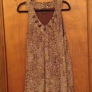 Leopard dress blouse